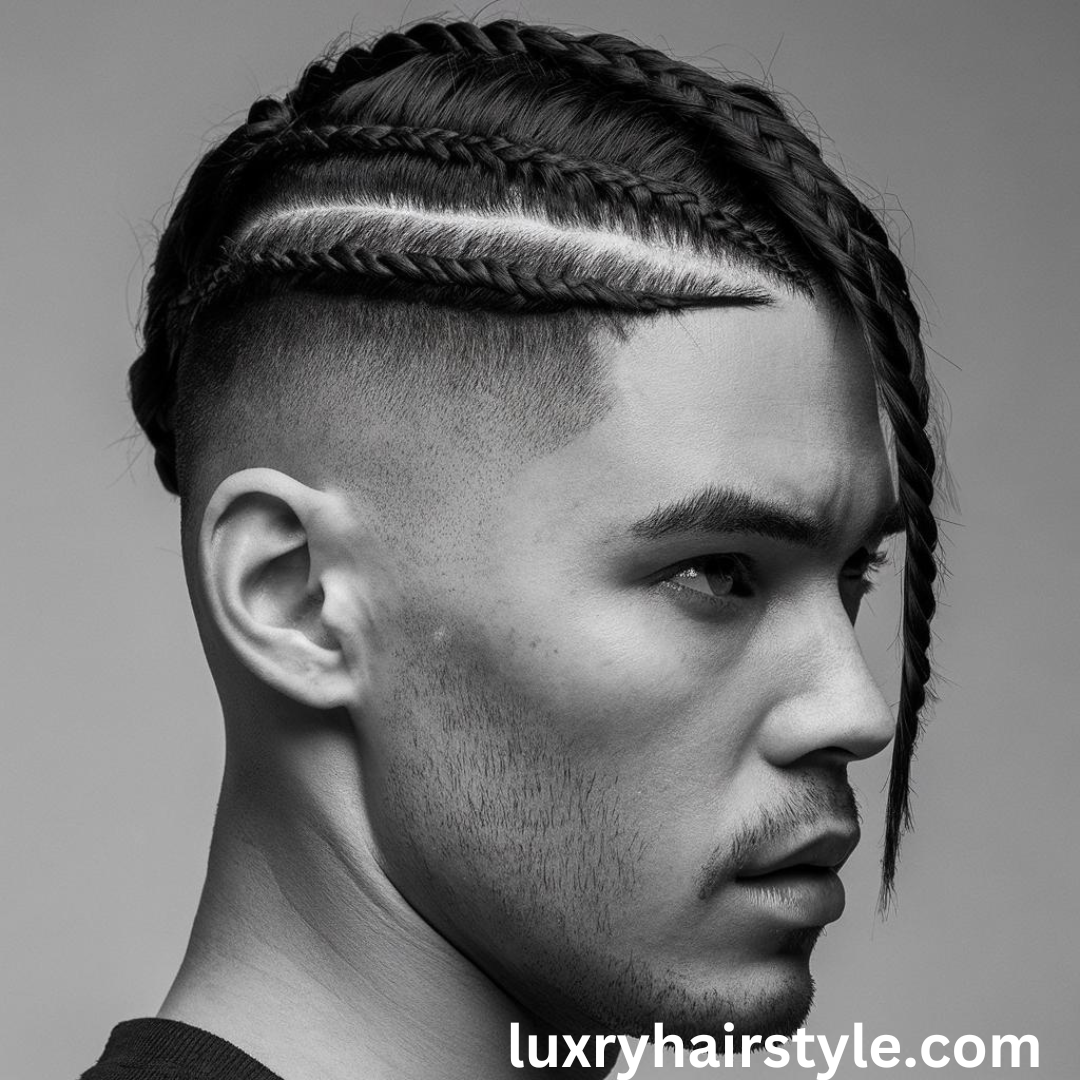 Male Braid with Short Sides