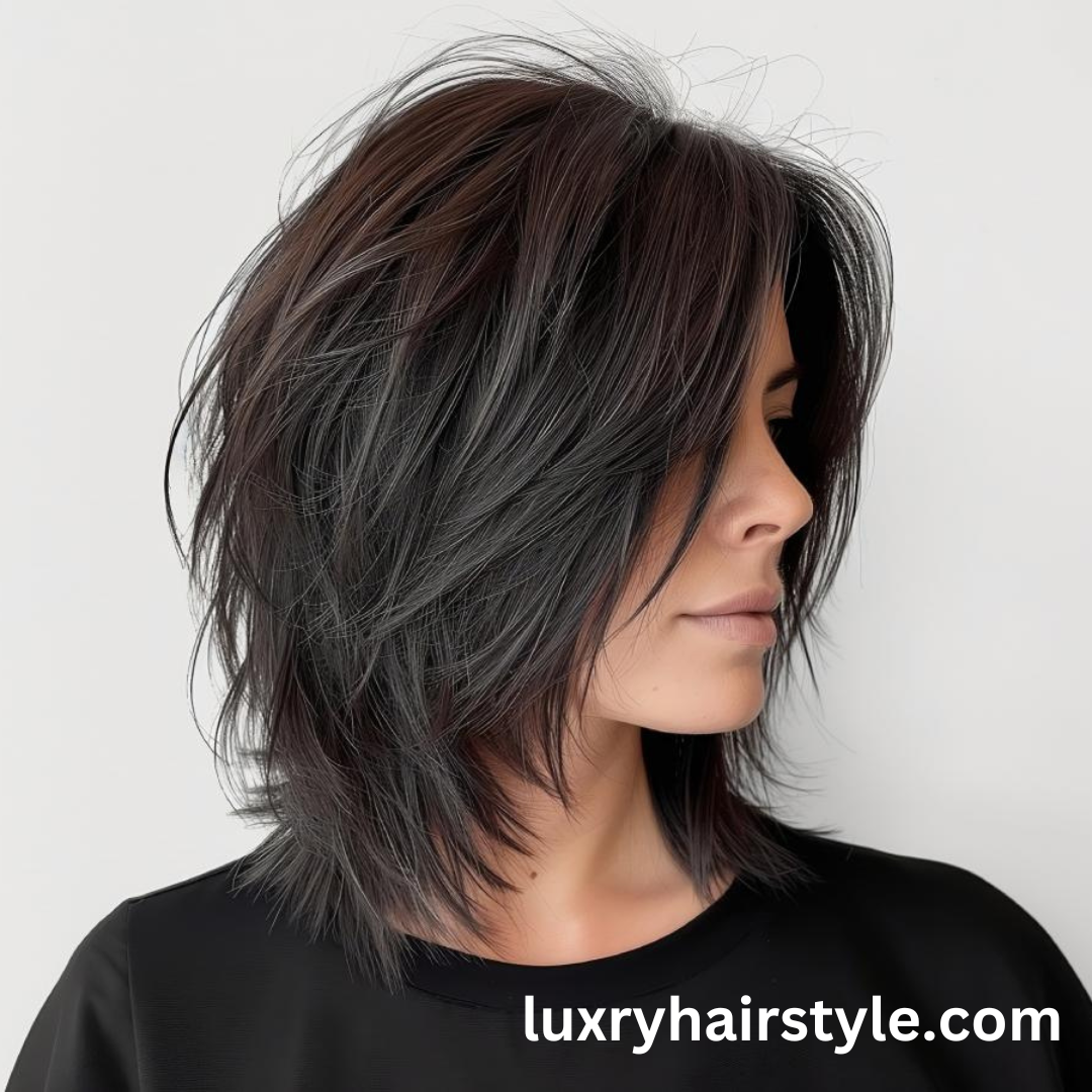 Medium layered hair