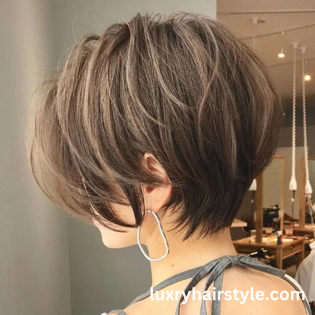 Pixie cut with layers