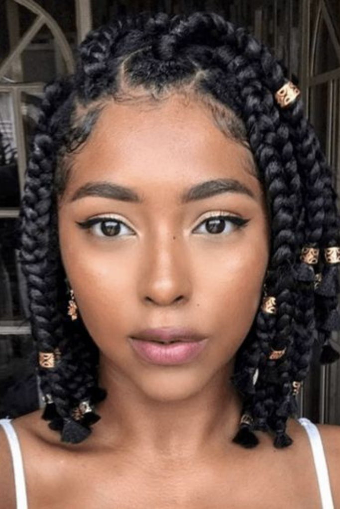 Classic Box Braid Hairstyles for Black Women