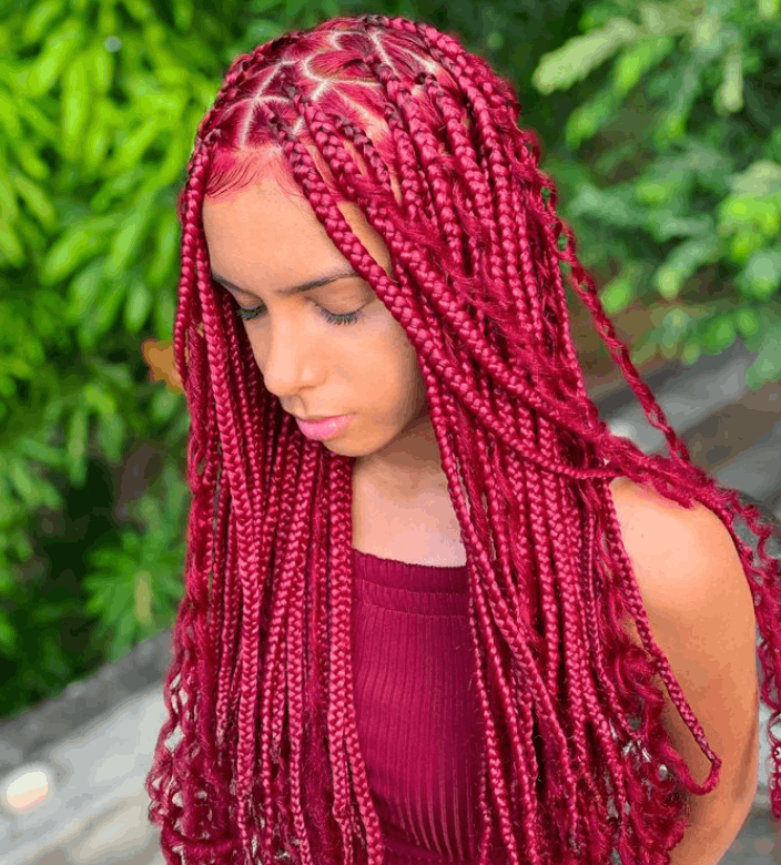 Cornrows Braided Hairstyles with Extensions