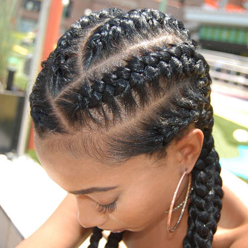 Goddess Cornrows Braided Hairstyles