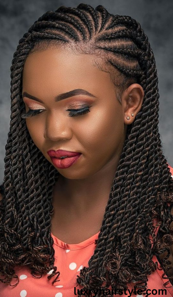 Ghana Braid Hairstyles for Black Women