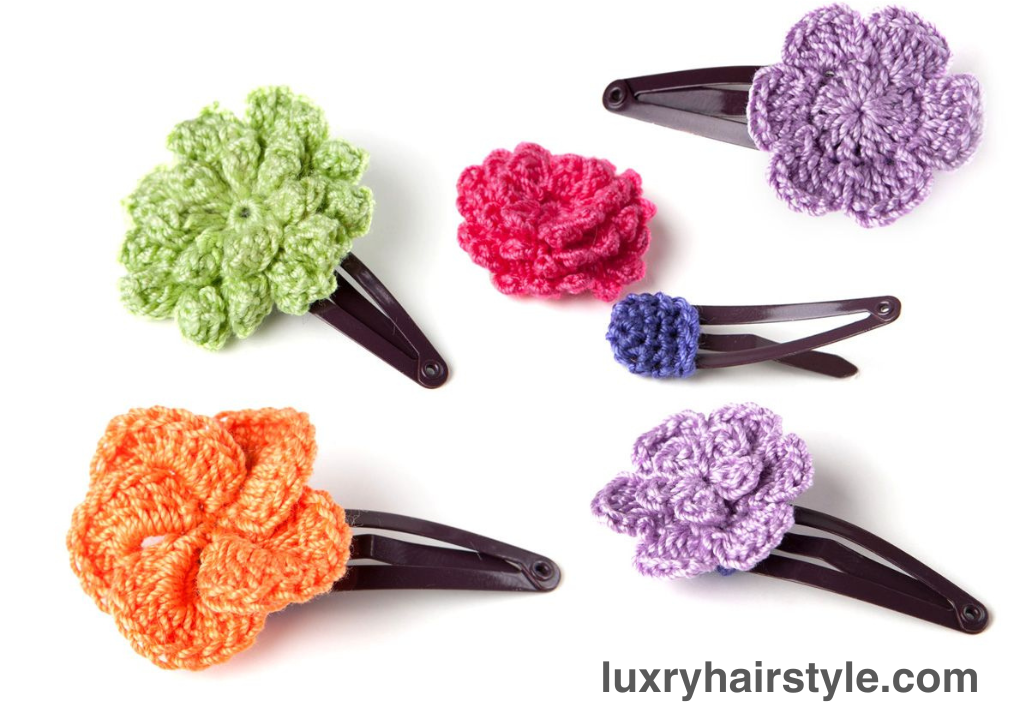 Crochet Hair Clips