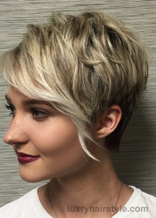 Low Maintenance Long Pixie Cut for Thick Hair