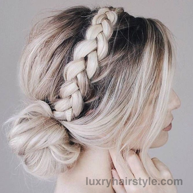 half up half down braided hairstyles