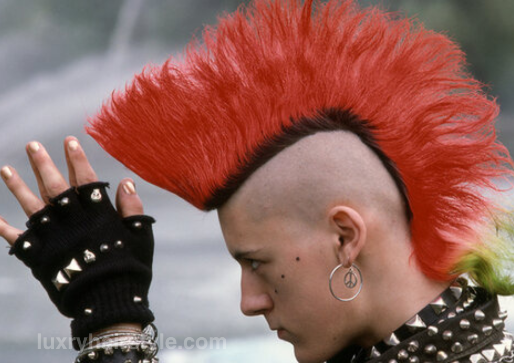 Puffed Mohawk cyberpunk